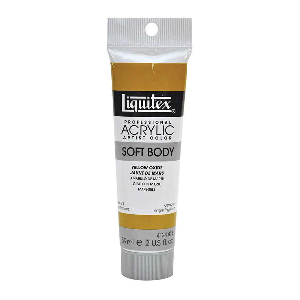 Liquitex Professional Soft Body Acrylic Tube 59ml (2oz) Yellow Oxide S1