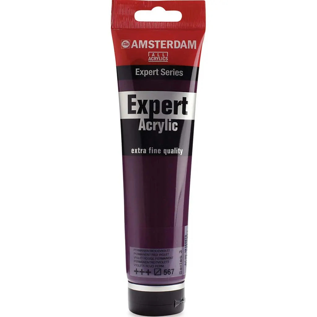 Amsterdam Expert Acrylic Paint Tube 150ml Permanent Red Violet