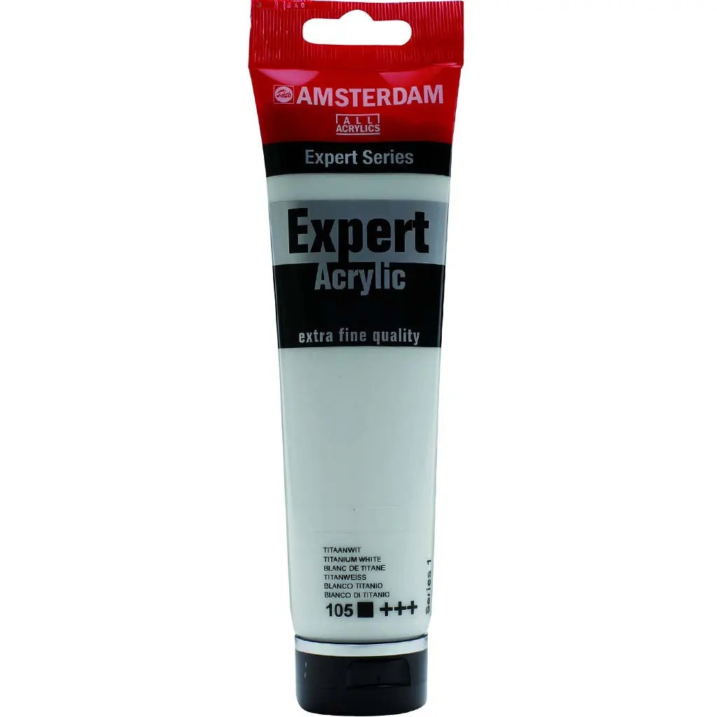 Amsterdam Expert Acrylic Paint Tube 150ml Titanium White