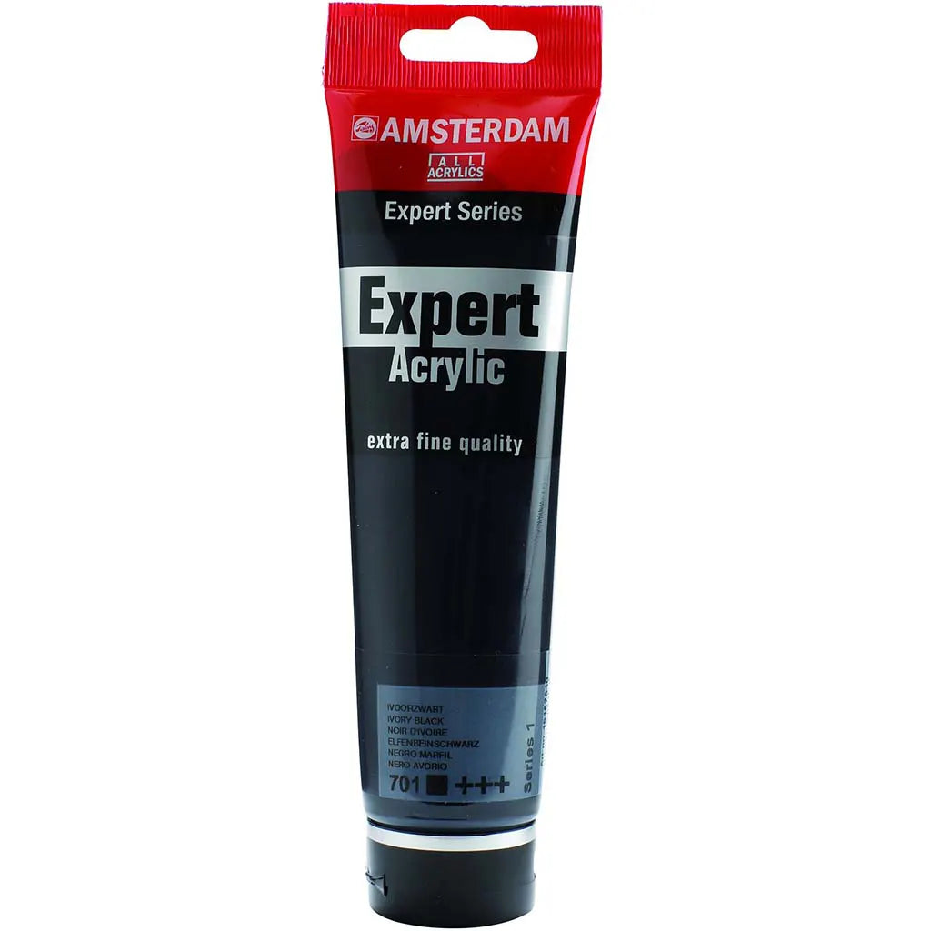 Amsterdam Expert Acrylic Paint Tube 150ml Ivory Black