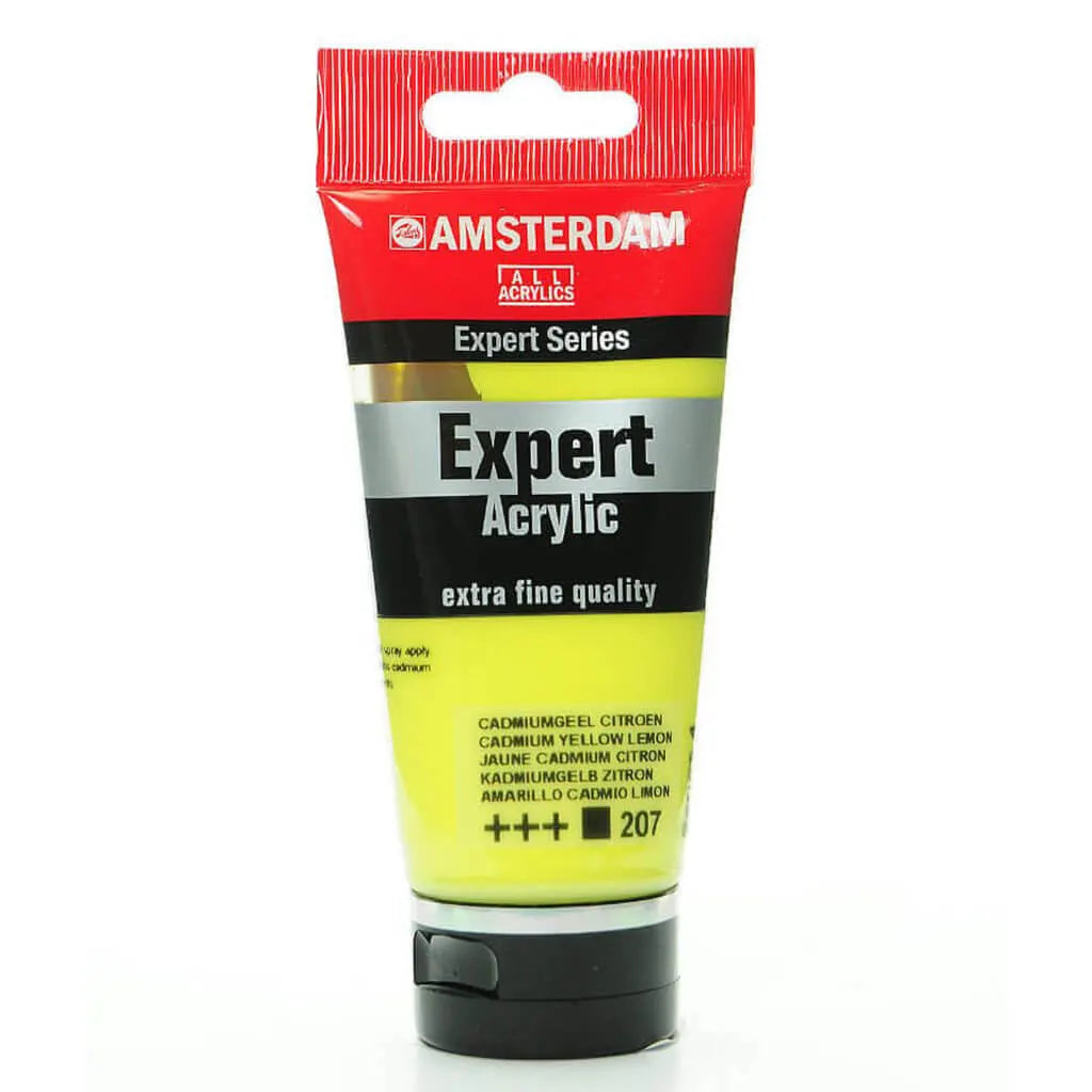 Amsterdam Expert Acrylic Paint Tube 75ml Cadmium Yellow Lemon Series 4