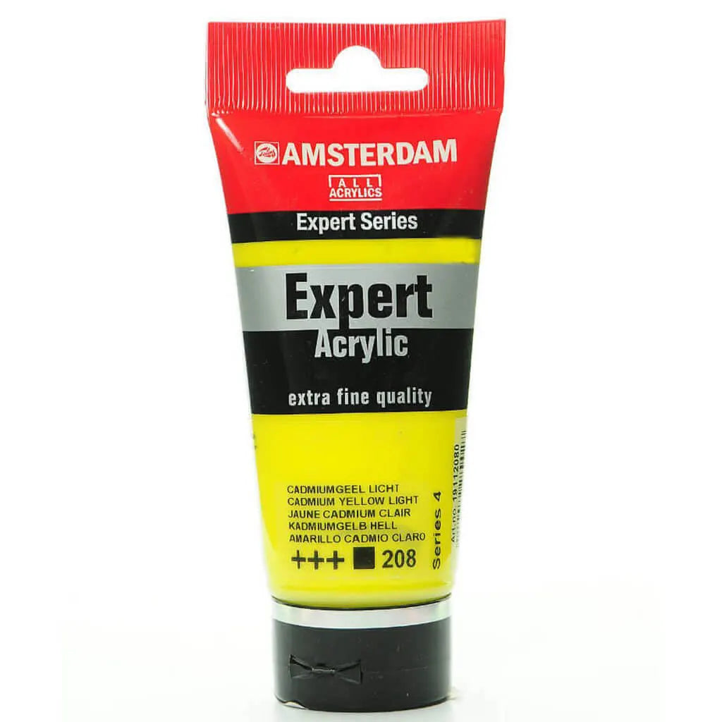 Amsterdam Expert Acrylic Paint Tube 75ml Cadmium Yellow Light Series 4