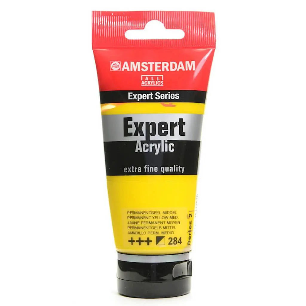 Amsterdam Expert Acrylic Paint Tube 75ml Permanent Yellow Medium Series 2