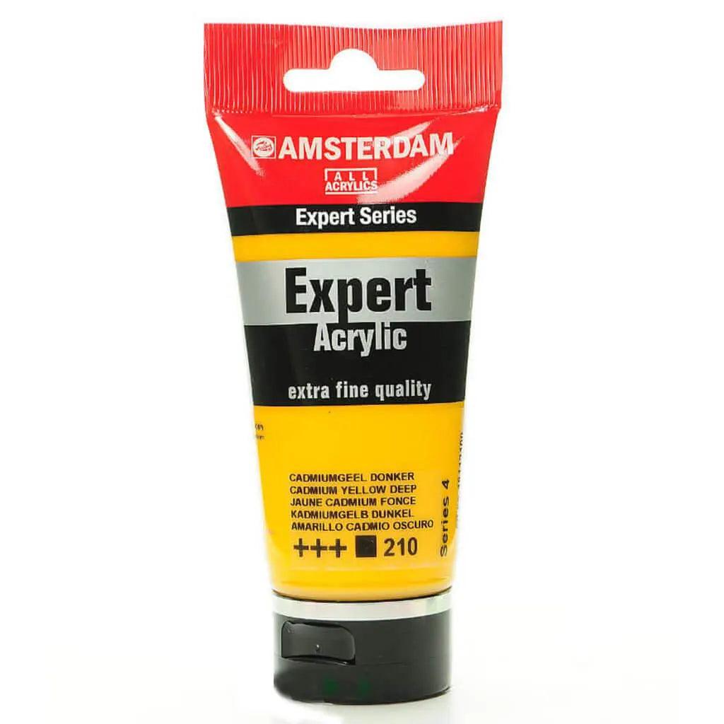Amsterdam Expert Acrylic Paint Tube 75ml Cadmium Yellow Deep Series 4