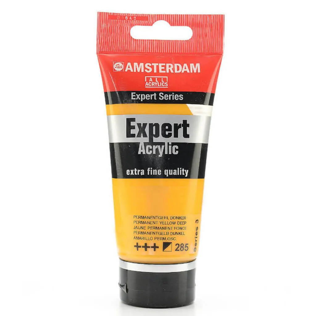 Amsterdam Expert Acrylic Paint Tube 75ml Permanent Yellow Deep Series 3