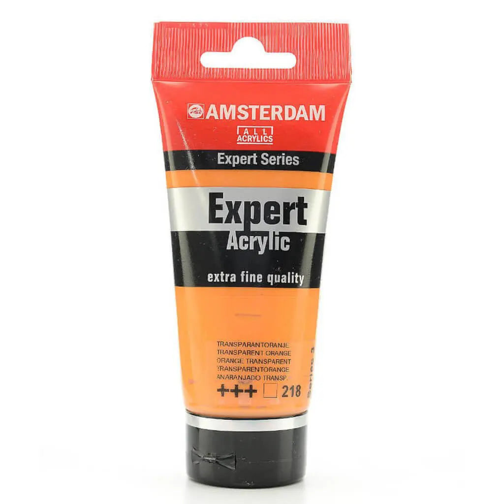Amsterdam Expert Acrylic Paint Tube 75ml Transparent Orange Series 3