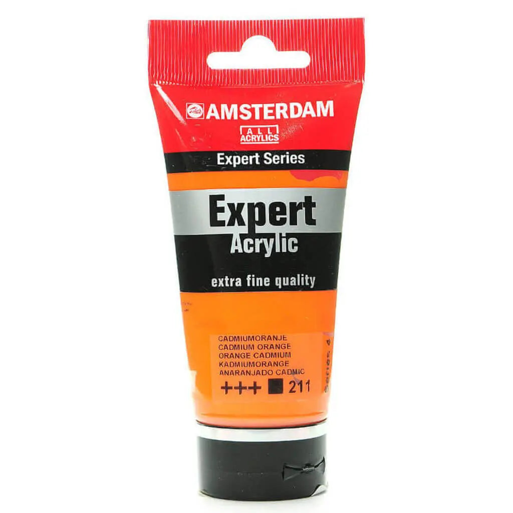 Amsterdam Expert Acrylic Paint Tube 75ml Cadmium Orange Series 4