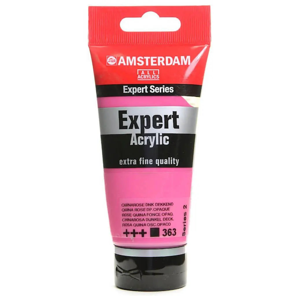 Amsterdam Expert Acrylic Paint Tube 75ml Quinacridone Rose Deep Series 2