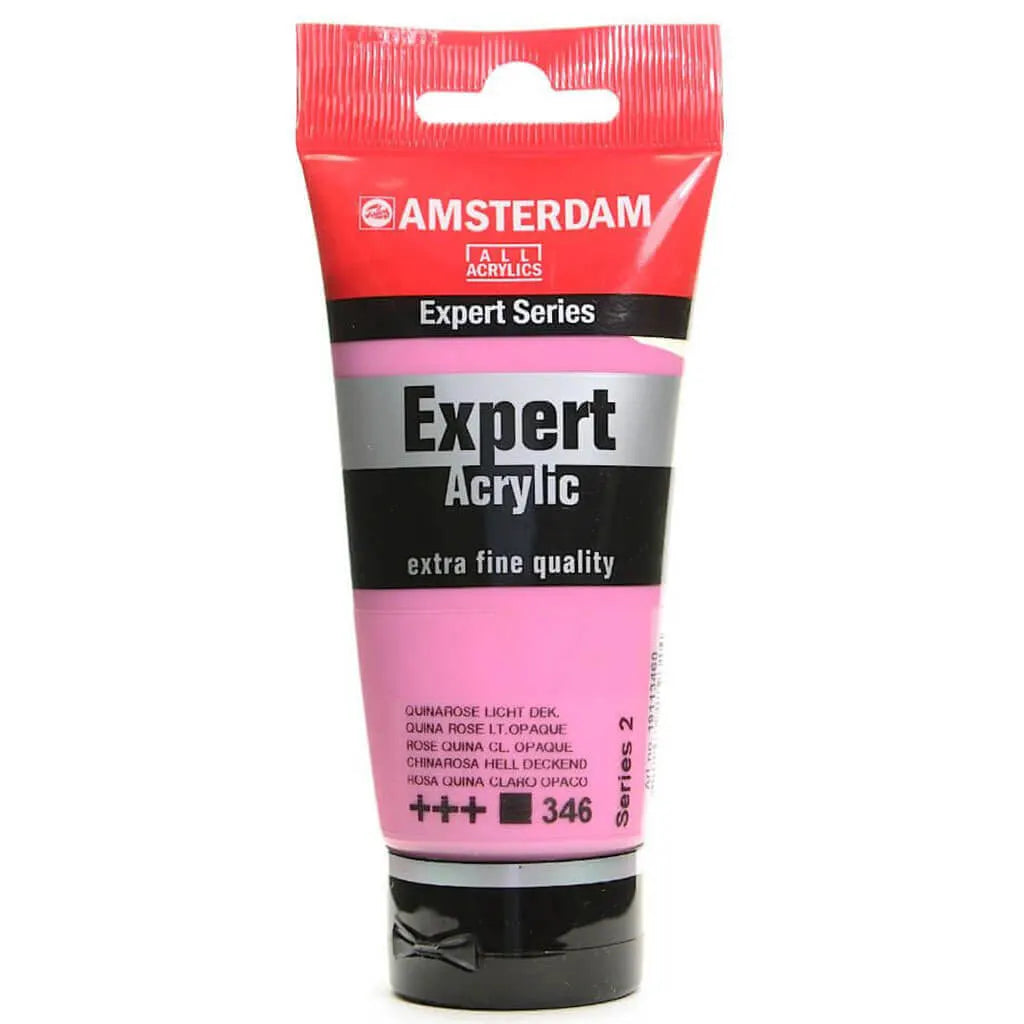Amsterdam Expert Acrylic Paint Tube 75ml Quinacridone Rose Light Series 2
