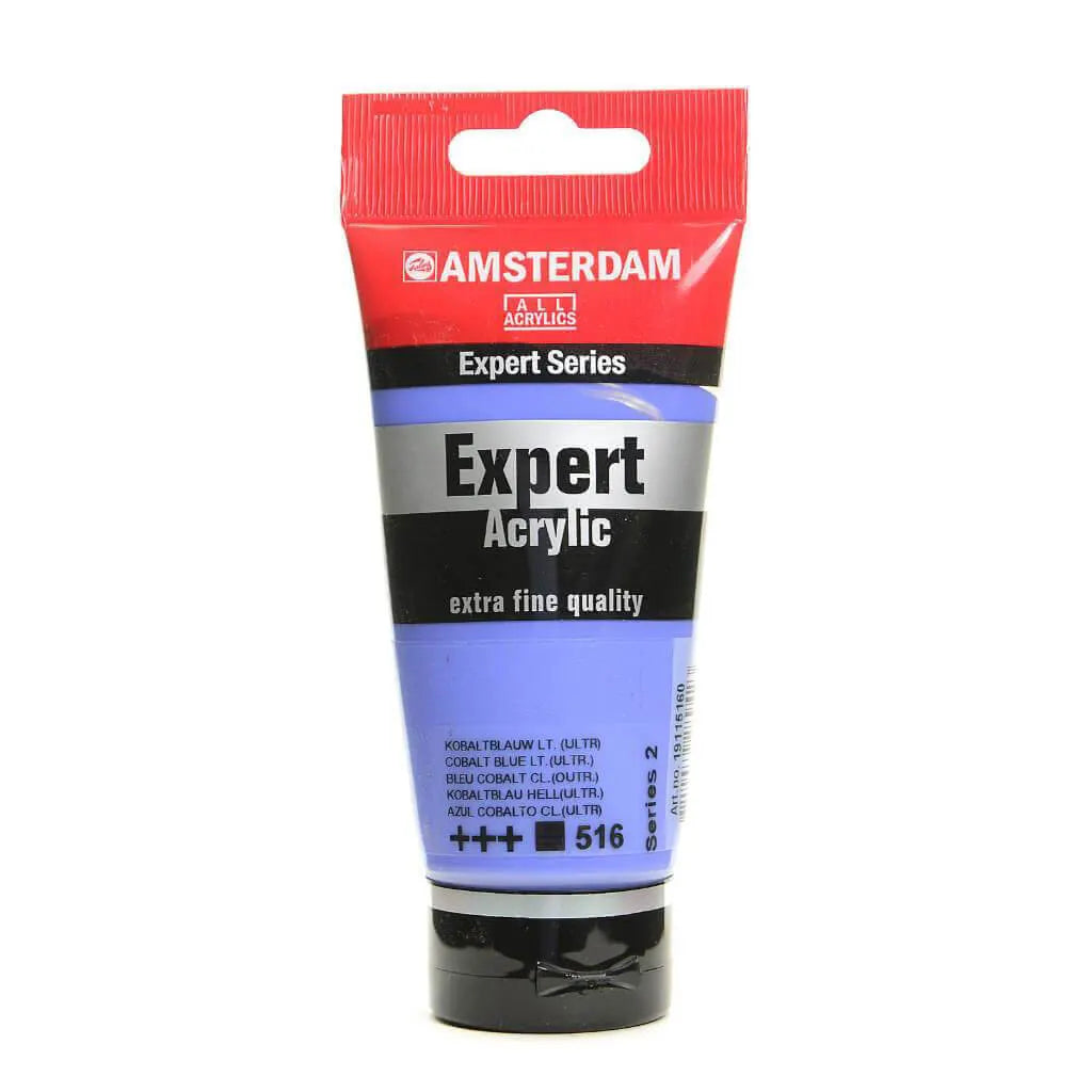 Amsterdam Expert Acrylic Paint Tube 75ml Cobalt Blue Light Series 2