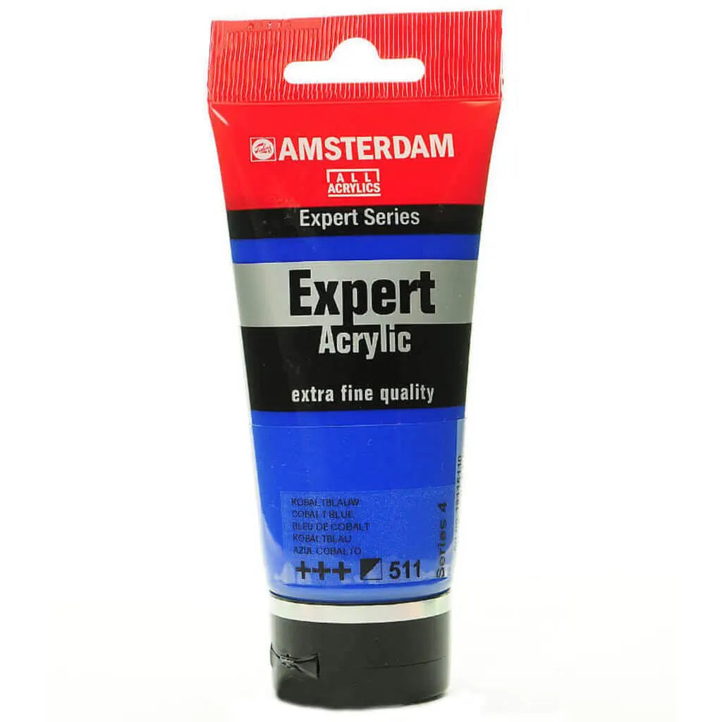 Amsterdam Expert Acrylic Paint Tube 75ml Cobalt Blue Series 4