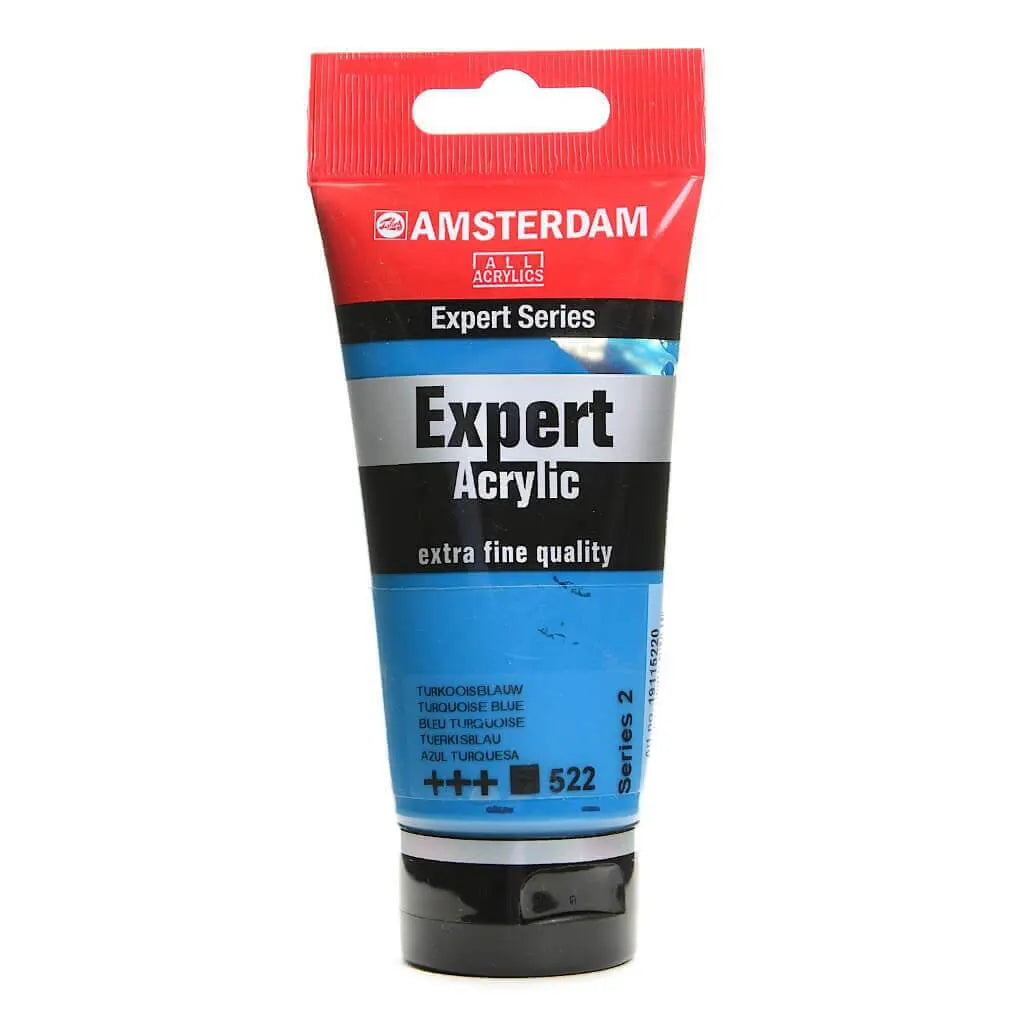 Amsterdam Expert Acrylic Paint Tube 75ml Turquoise Blue Series 2