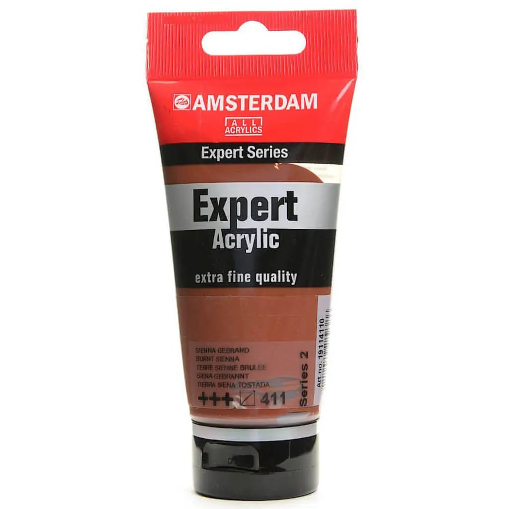 Amsterdam Expert Acrylic Paint Tube 75ml Burnt Sienna Series 2