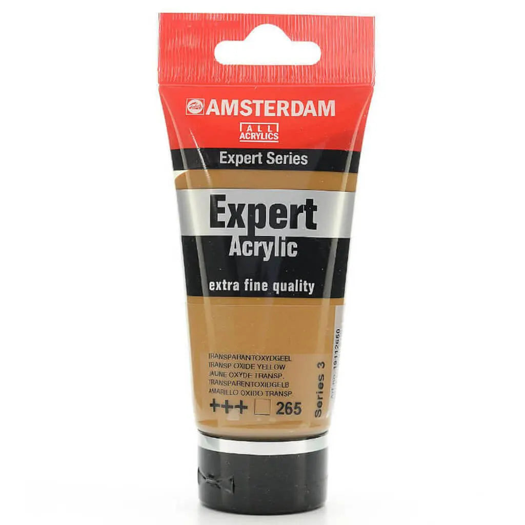 Amsterdam Expert Acrylic Paint Tube 75ml Transparent Oxide Yellow Series 3