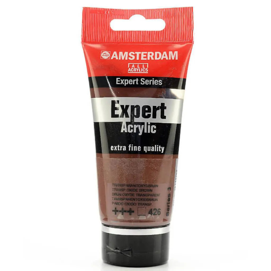 Amsterdam Expert Acrylic Paint Tube 75ml Transparent Oxide Brown Series 3