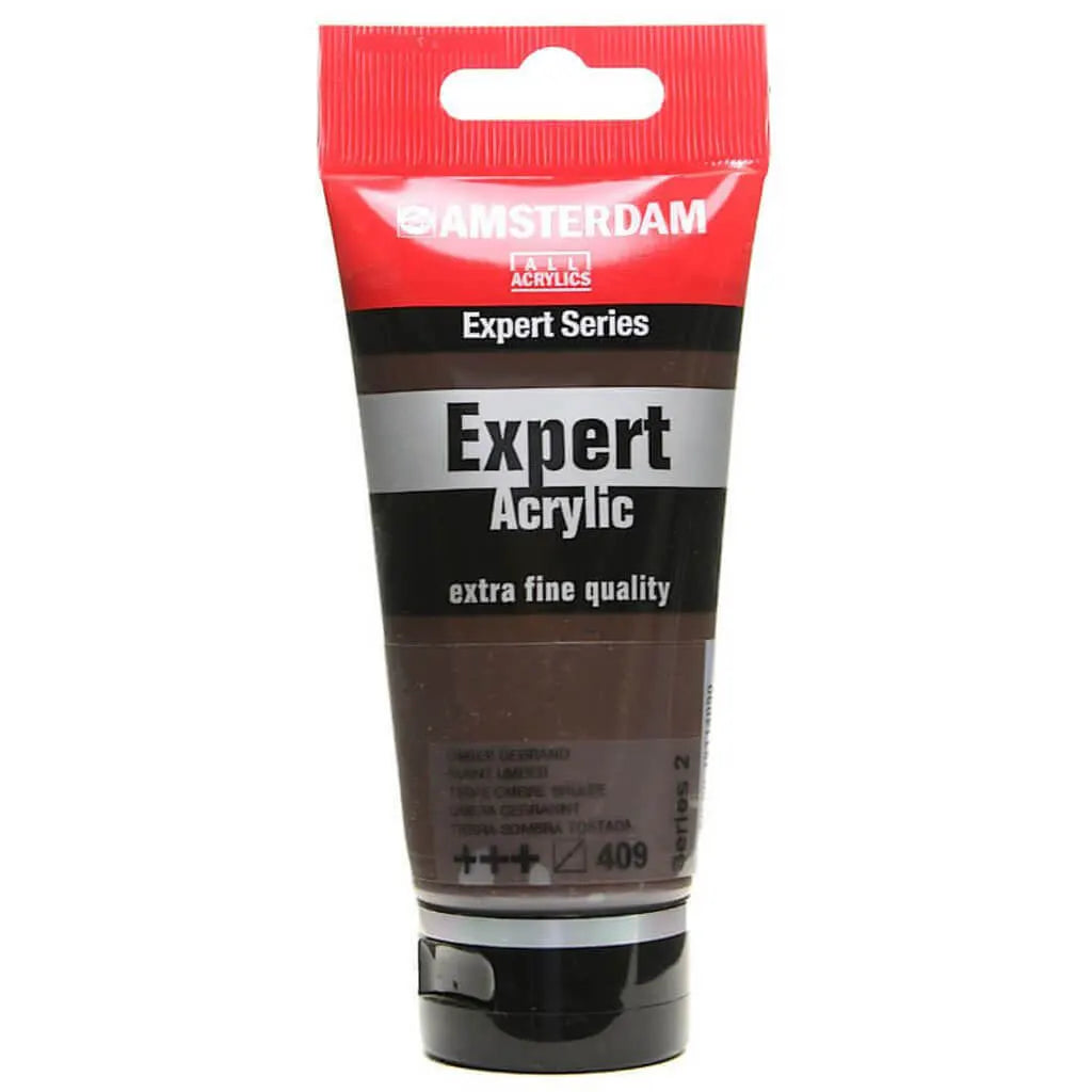 Amsterdam Expert Acrylic Paint Tube 75ml Burnt Umber Series 2