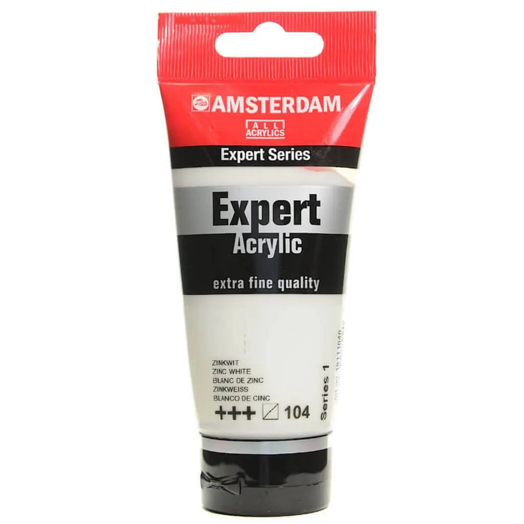 Amsterdam Expert Acrylic Paint Tube 75ml Zinc White Series 1