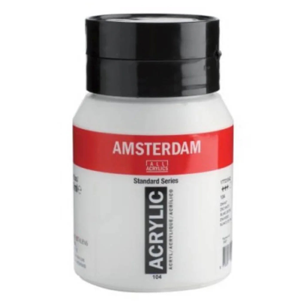 Amsterdam Standard Acrylic Paint Jar 500ml Zinc White