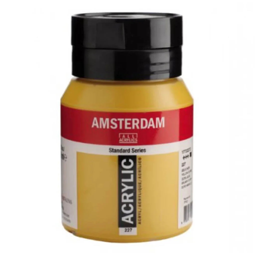 Amsterdam Standard Acrylic Paint Jar 500ml Yellow Ochre