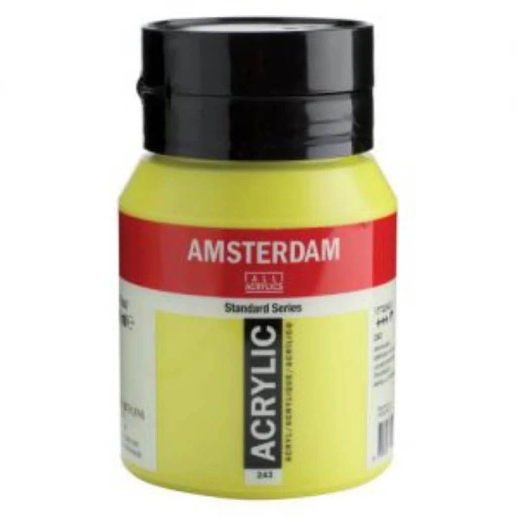 Amsterdam Standard Acrylic Paint Jar 500ml Greenish Yellow