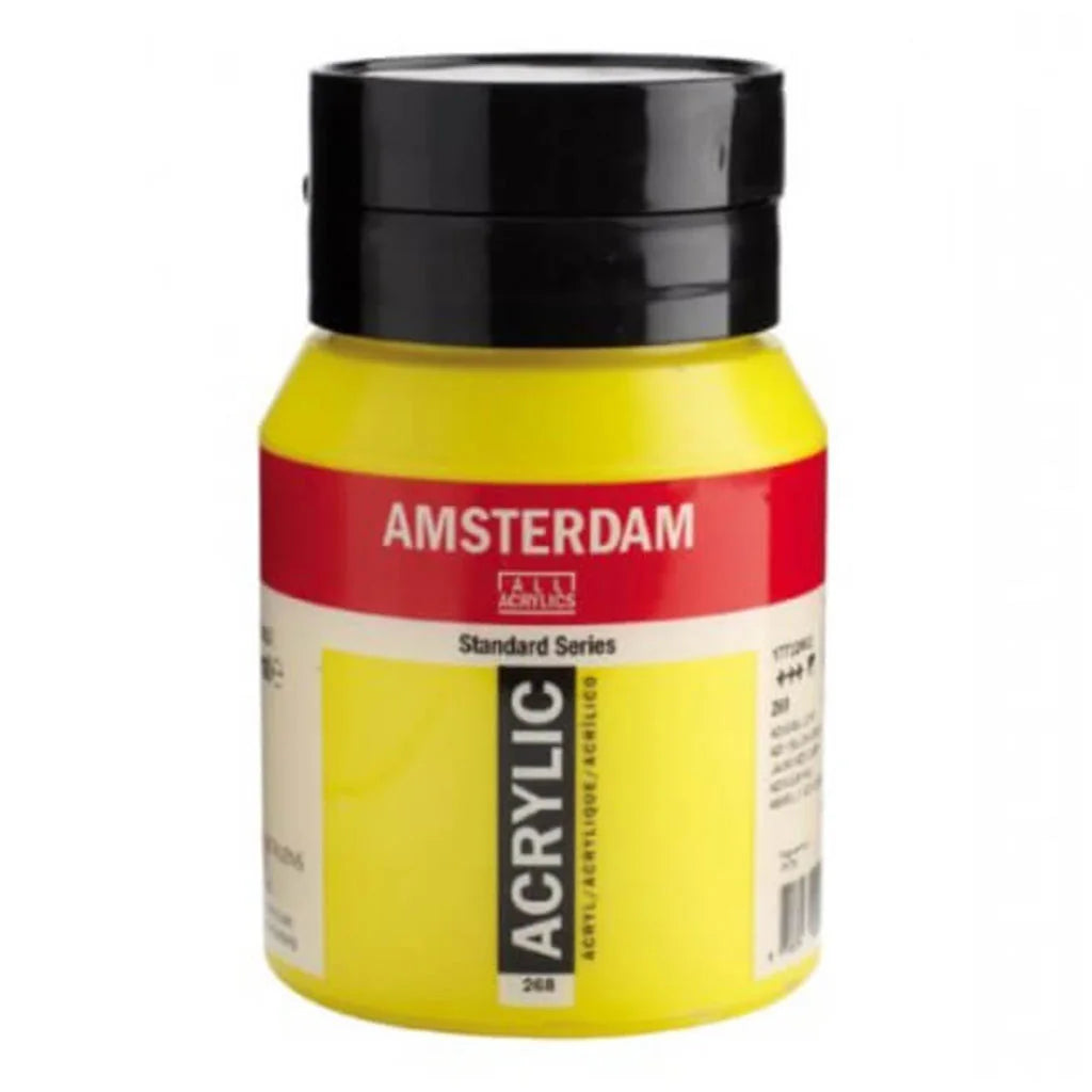 Amsterdam Standard Acrylic Paint Jar 500ml Azo Yellow Light