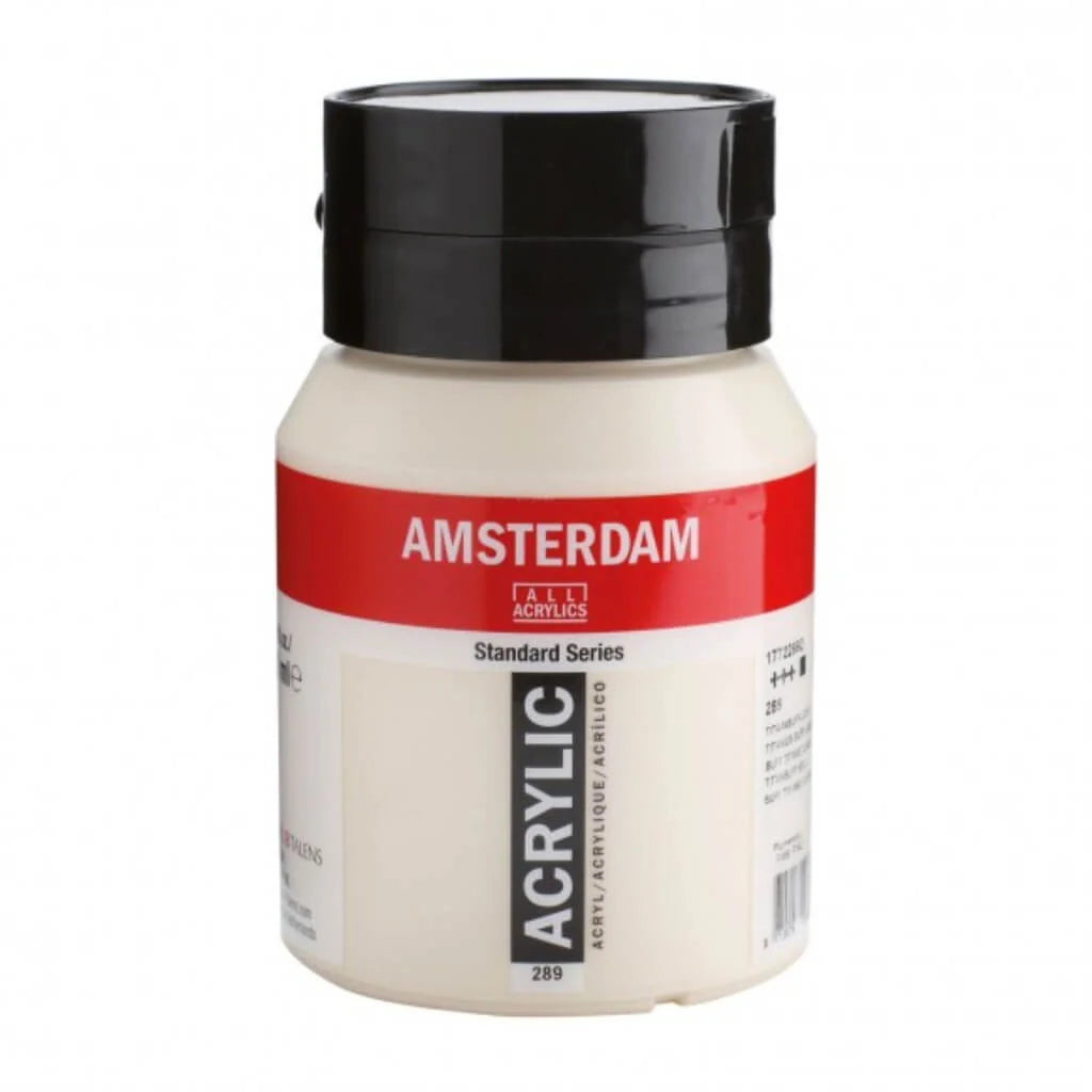 Amsterdam Standard Acrylic Paint Jar 500ml Titanium Buff Light