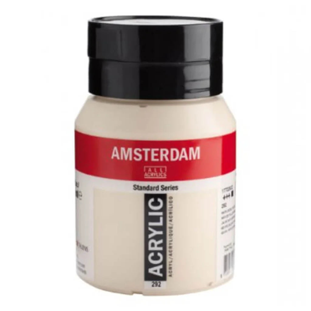 Amsterdam Standard Acrylic Paint Jar 500ml Naples Yellow Red Light