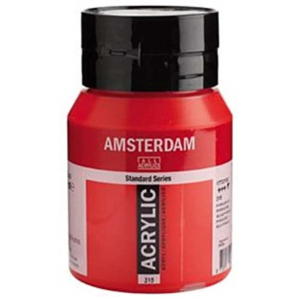 Amsterdam Standard Acrylic Paint Jar 500ml Pyrrole Red