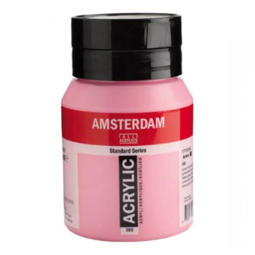 Amsterdam Standard Acrylic Paint Jar 500ml Quinacridone Rose Light