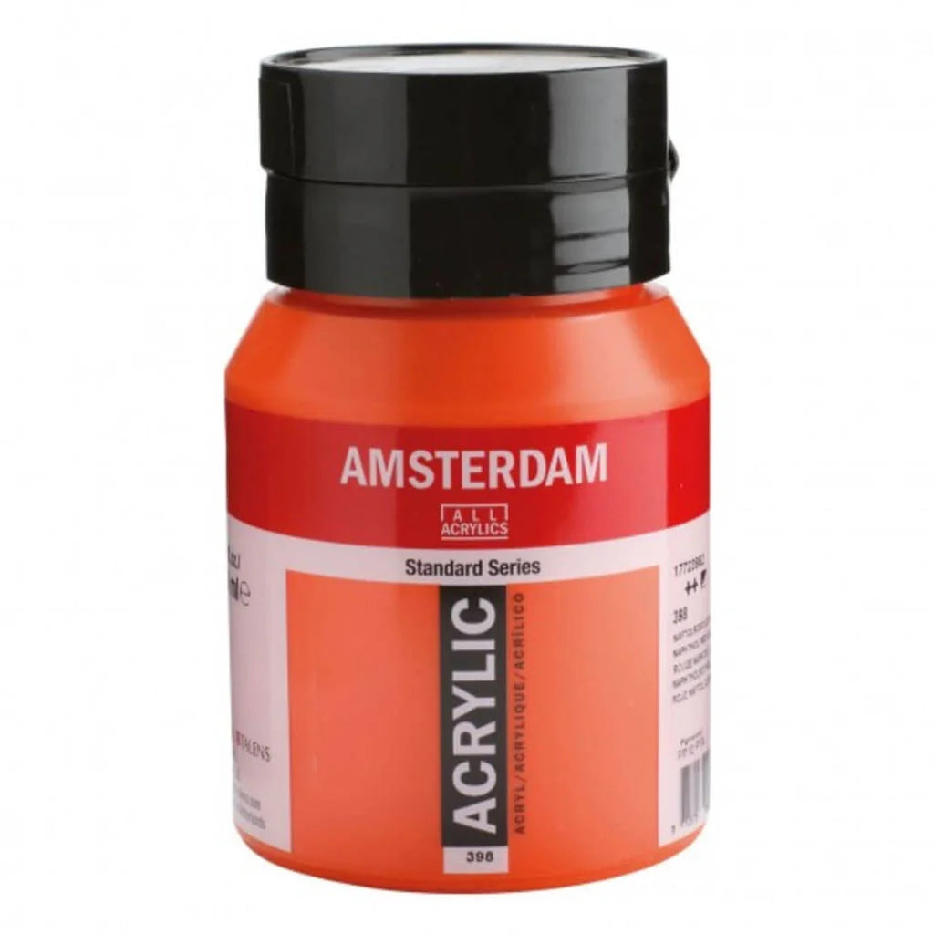 Amsterdam Standard Acrylic Paint Jar 500ml Naphthol Red Light