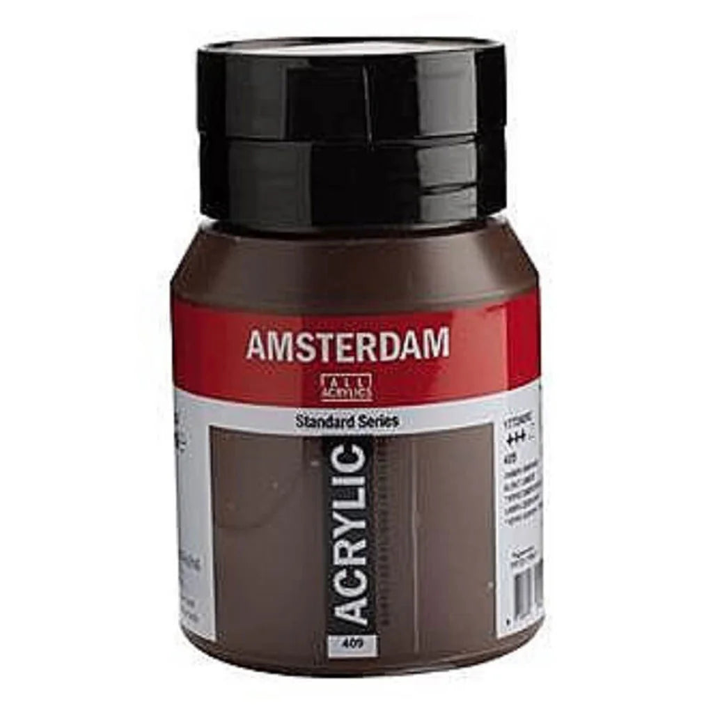 Amsterdam Standard Acrylic Paint Jar 500ml Burnt Umber