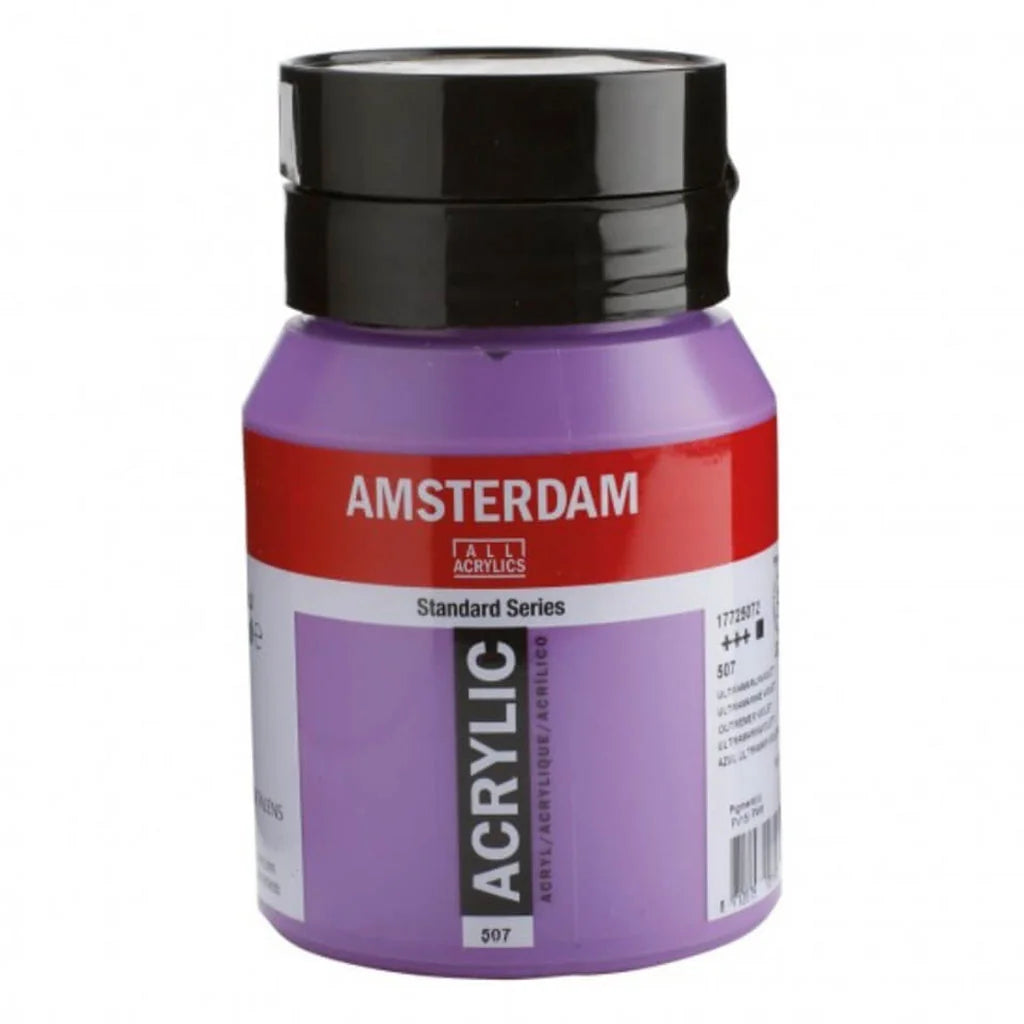 Amsterdam Standard Acrylic Paint Jar 500ml Ultramarine Violet