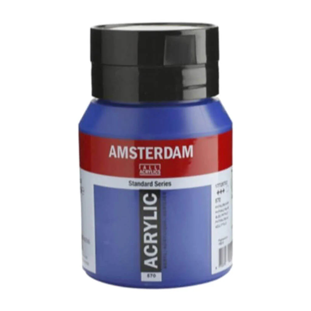 Amsterdam Standard Acrylic Paint Jar 500ml Phthalo Blue