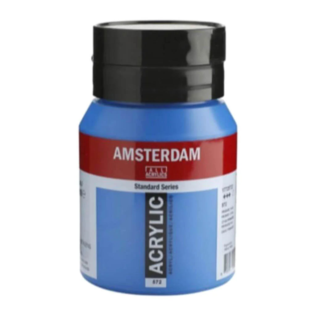 Amsterdam Standard Acrylic Paint Jar 500ml Primary Cyan