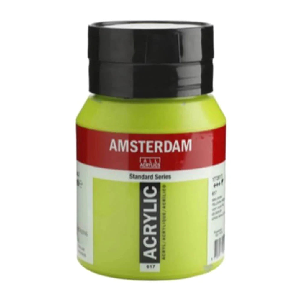 Amsterdam Standard Acrylic Paint Jar 500ml Yellowish Green