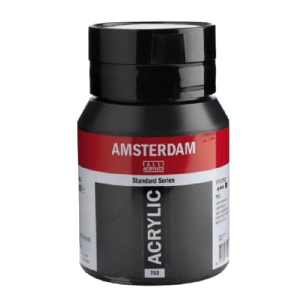 Amsterdam Standard Acrylic Paint Jar 500ml Lamp Black