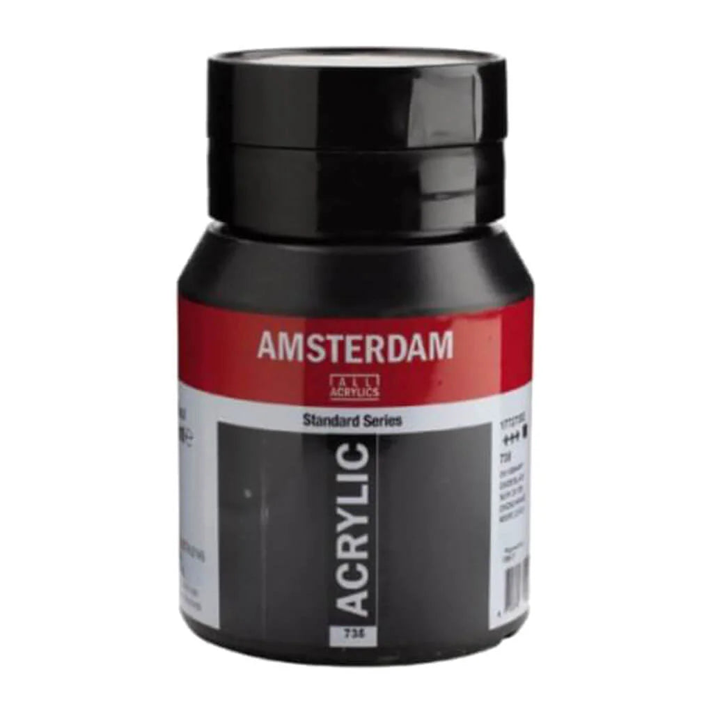 Amsterdam Standard Acrylic Paint Jar 500ml Oxide Black