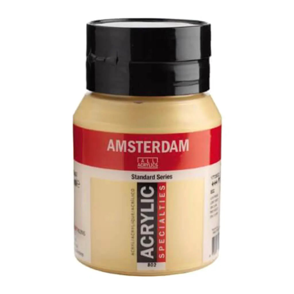 Amsterdam Standard Acrylic Paint Jar 500ml Metallic Light Gold