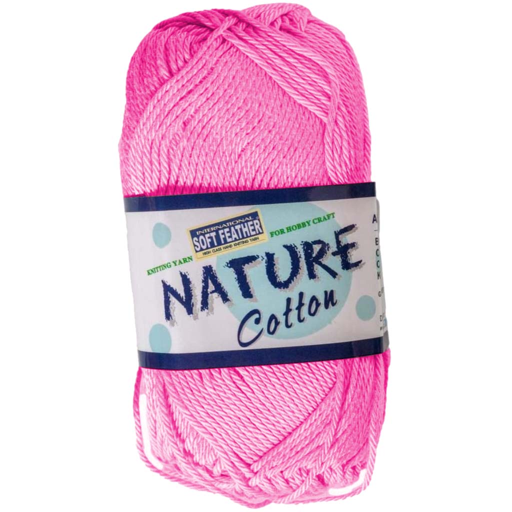 Needle Crafters 50g Cotton Yarn 100% Cotton Hot Pink