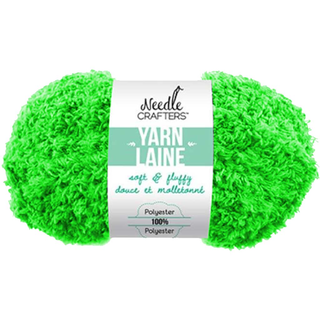 Needle Crafters 50g Soft&#39;n&#39;Fluffy Yarn Neon Green