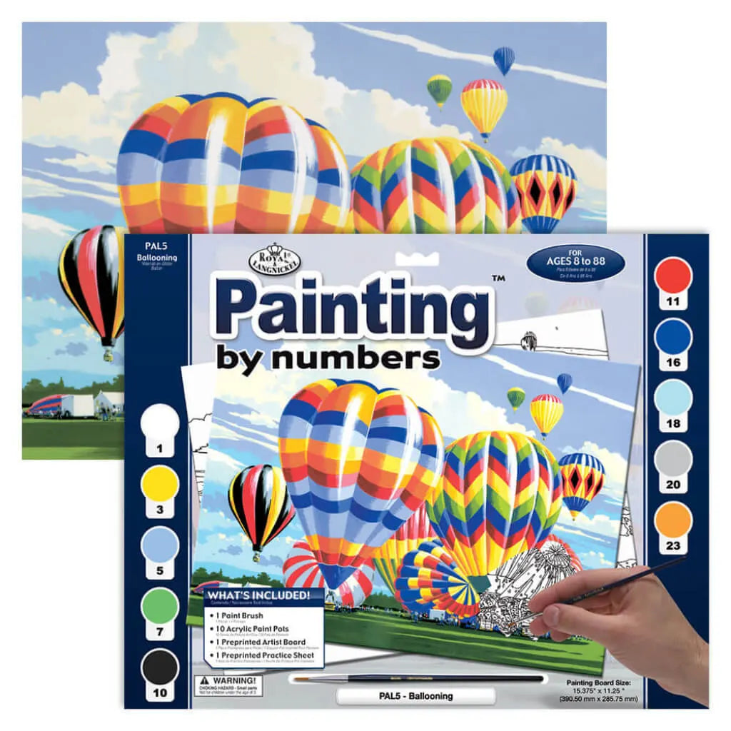 Paint by Number 11.25in x 13.375in, Ballooning