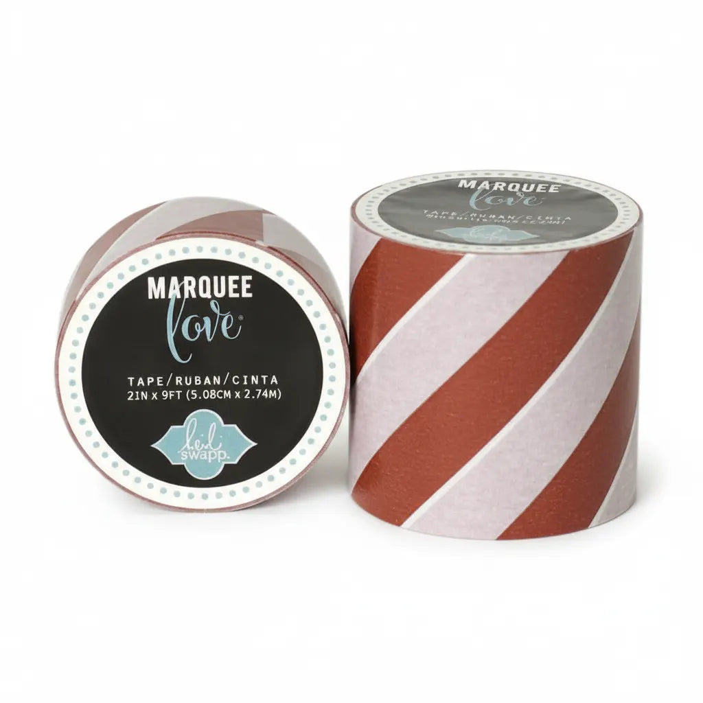 Heidi Swapp Marquee Love Red Stripe Japanese paper Washi Tape 2in x 9ft