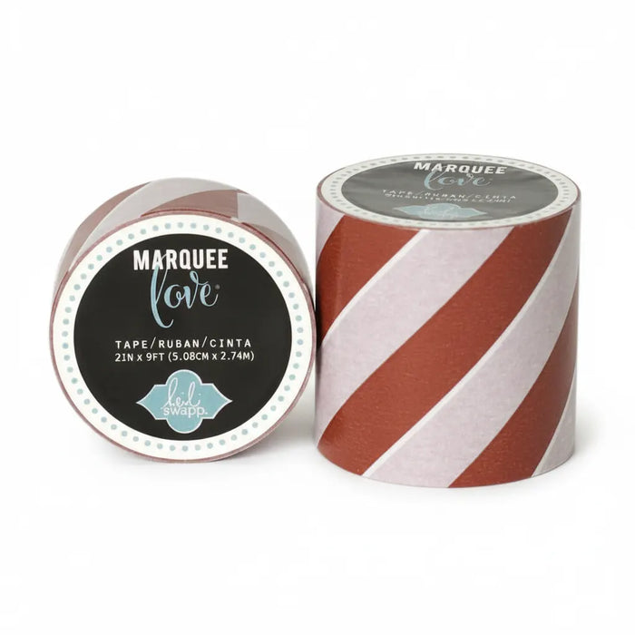 Heidi Swapp Marquee Love Red Stripe Japanese paper Washi Tape 2in x 9ft
