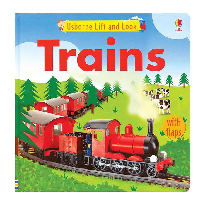 Usborne Trains Lift & Look