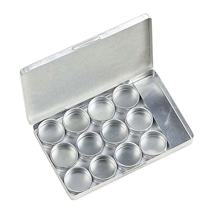 Aluminium Storage Box Gems Jar 2in, 12pc