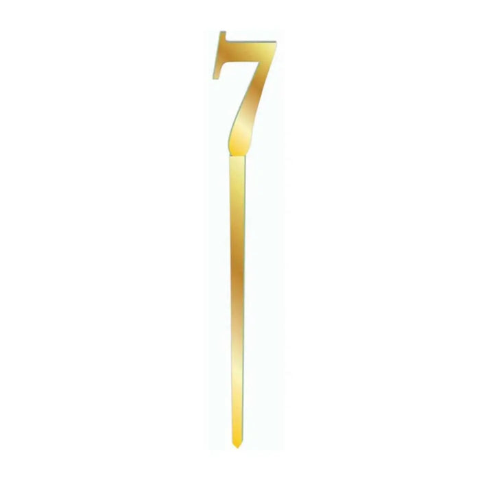 Gold Number Topper 7