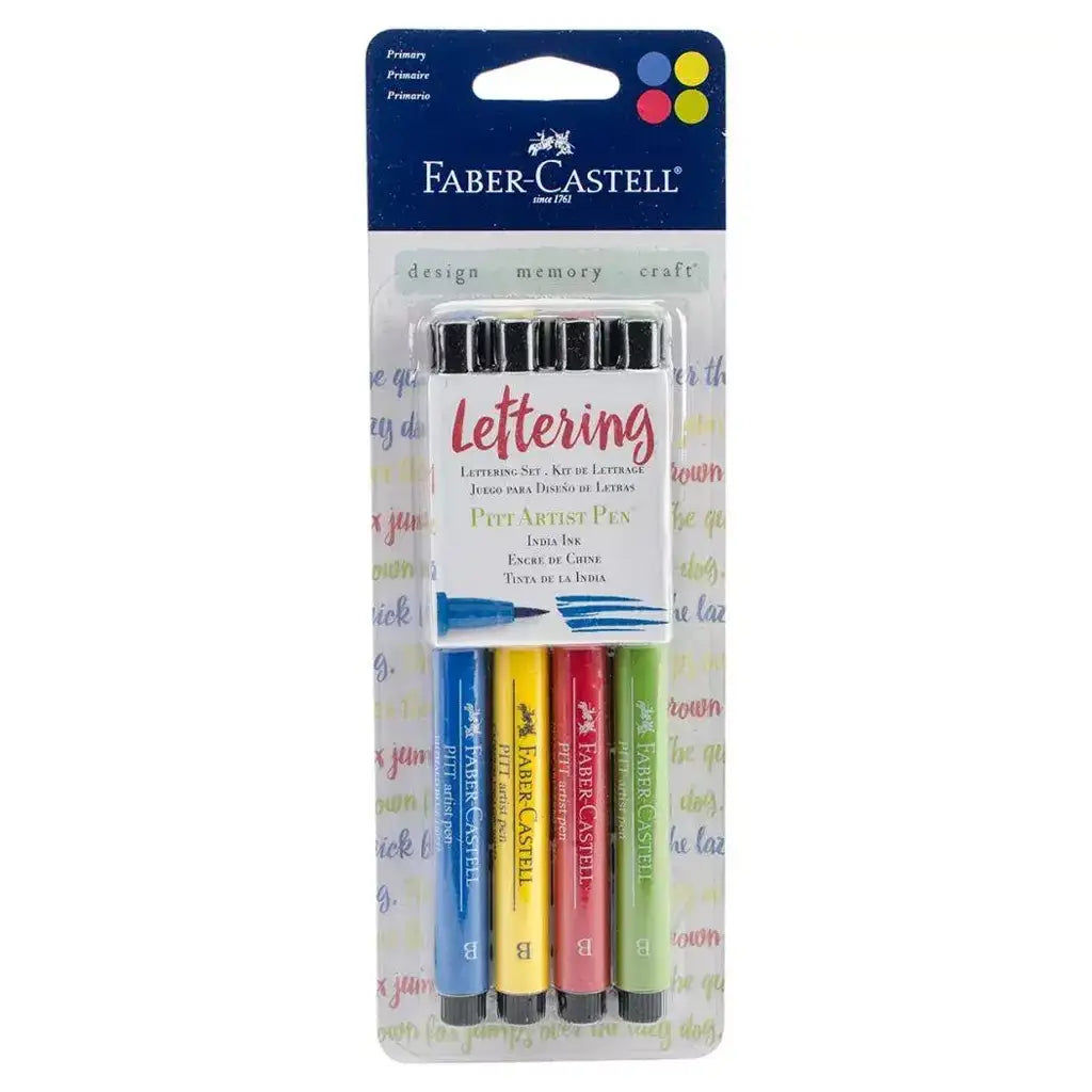 Pitt Artist Pens Primary Brush Lettering Set