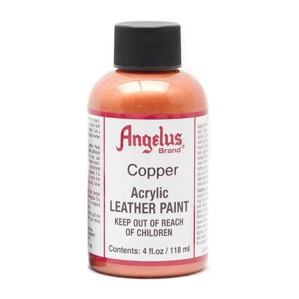 Angelus Acrylic Leather Paint 4oz Metallic Copper