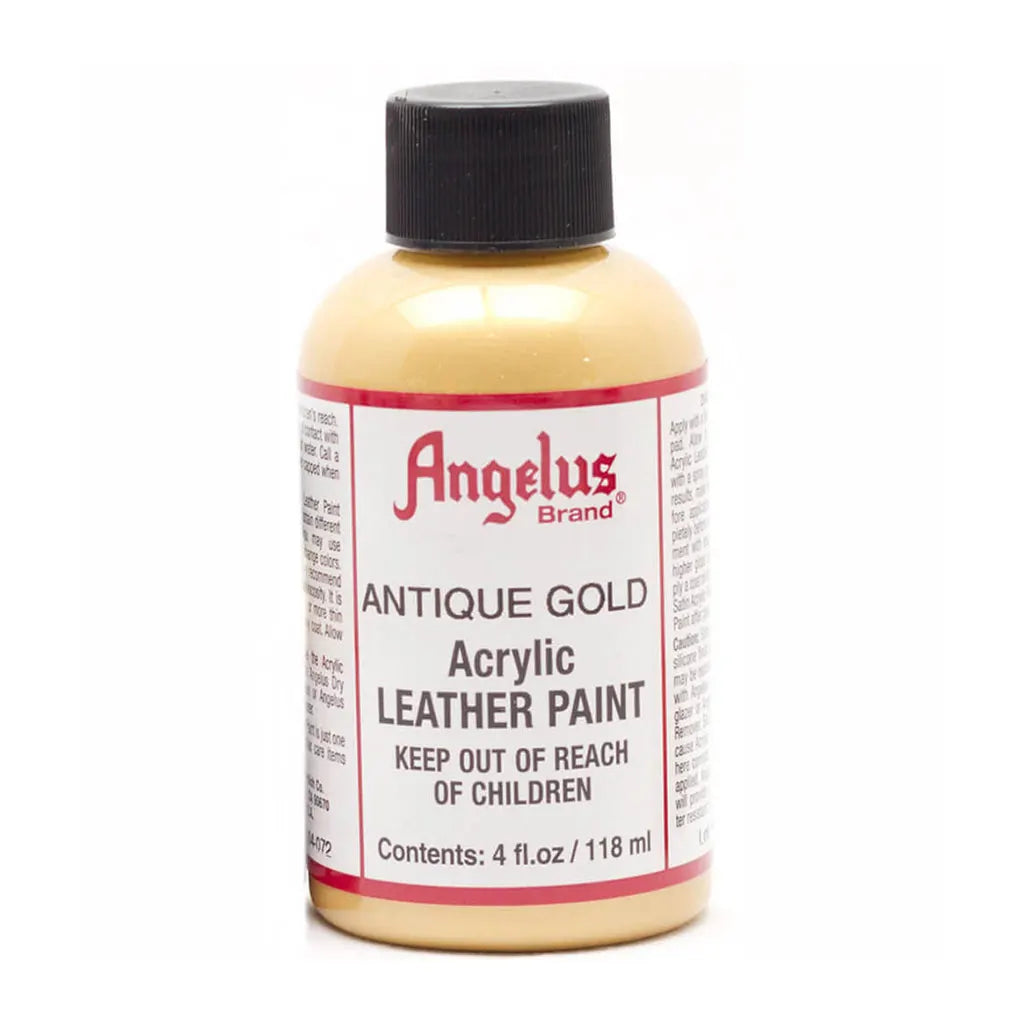 Angelus Acrylic Leather Paint 4oz Metallic Gold