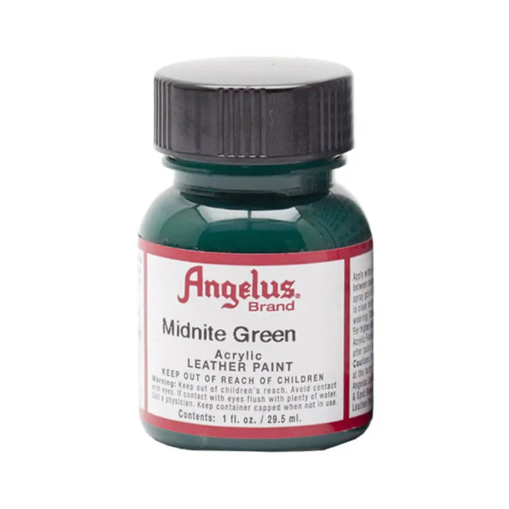 Angelus Acrylic Leather Paint 1oz Midnite Green